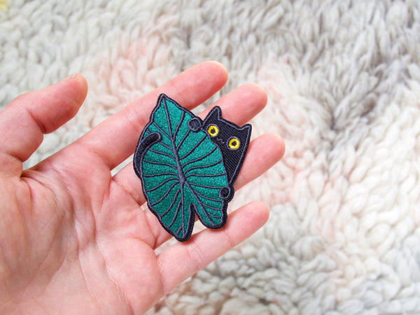 Jungle Kitty Iron-On Embroidered Patch