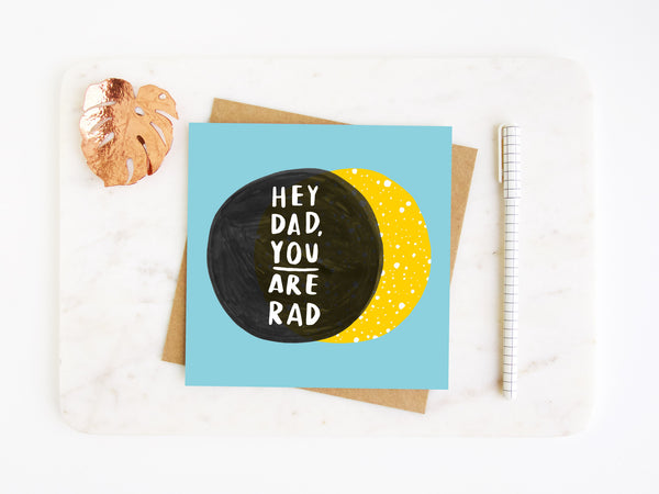 Rad Dad Fathers Day Card