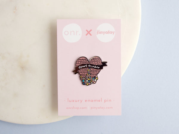 Heartbreaker Piñata Luxury Enamel Pin | onr. x Pinyatay