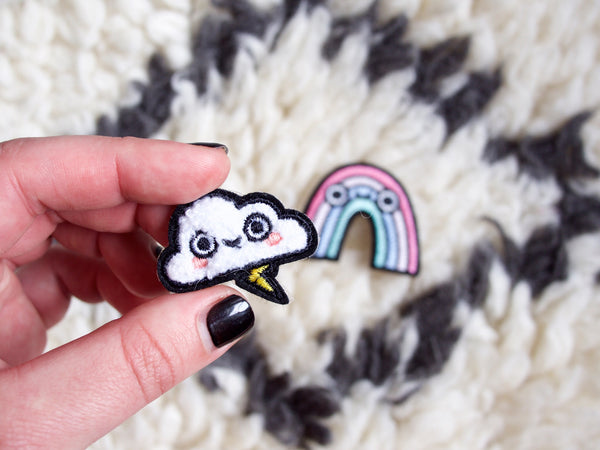 Cloud Iron-On Embroidered Patch