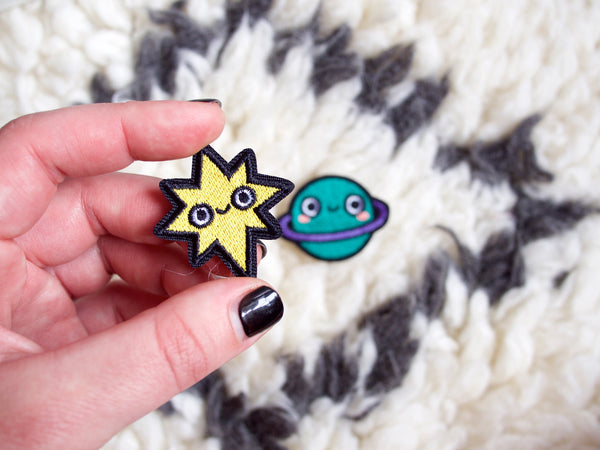 Mini Star Iron-On Embroidered Patch